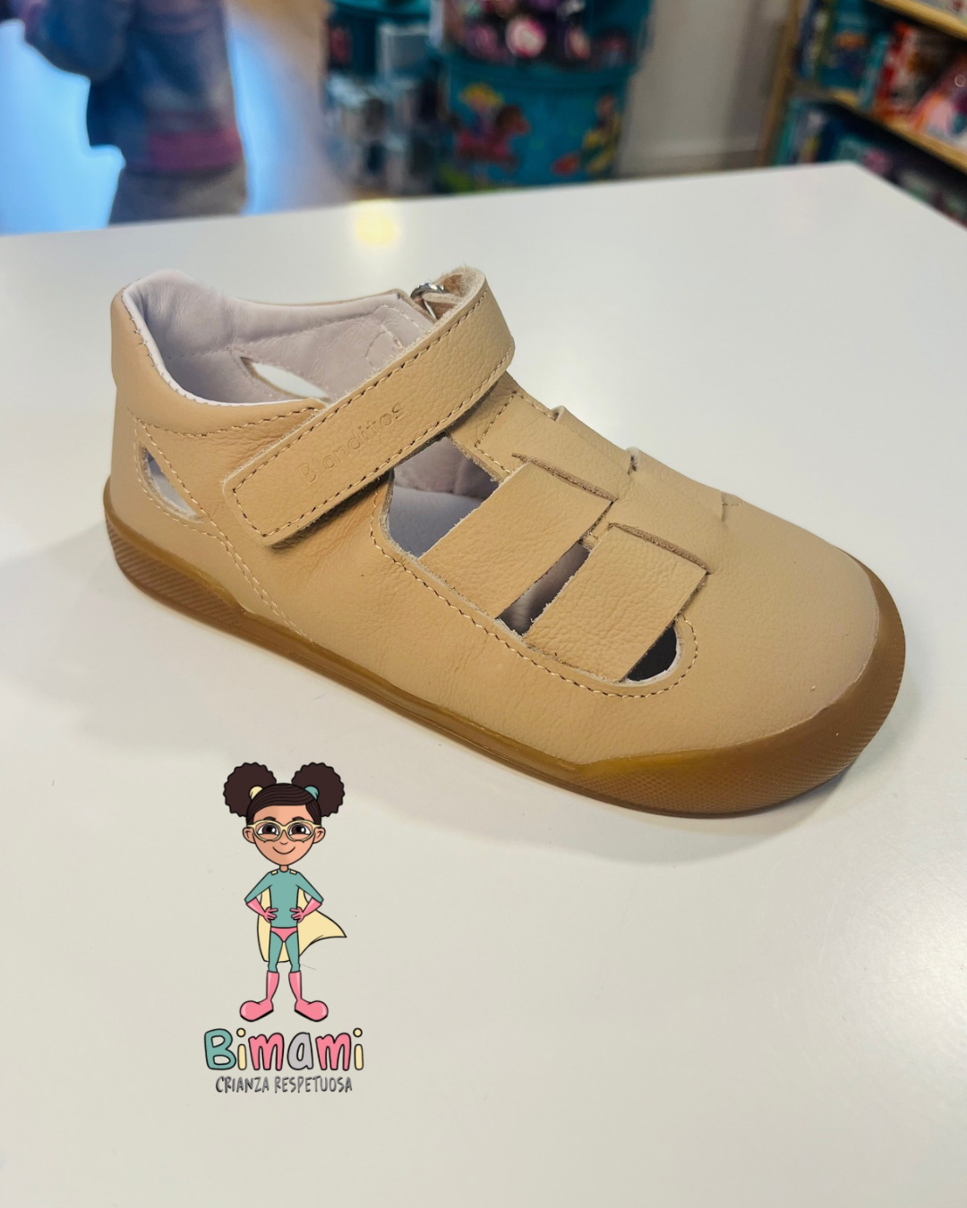 Sandalia Barefoot Océano Beige - BLANDITOS BY CRIOS