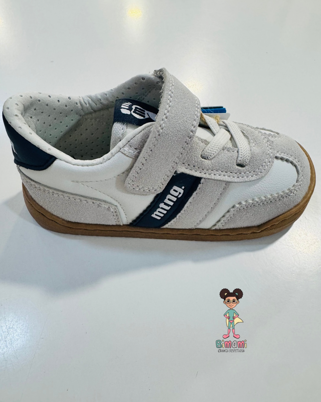 Deportivo Barefoot Blanco Azul -MUSTANG FREE