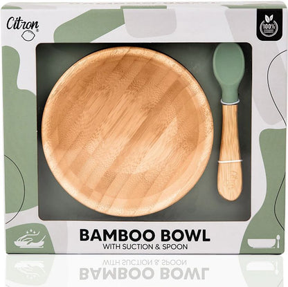 Set bol de bambú + cuchara - CITRON