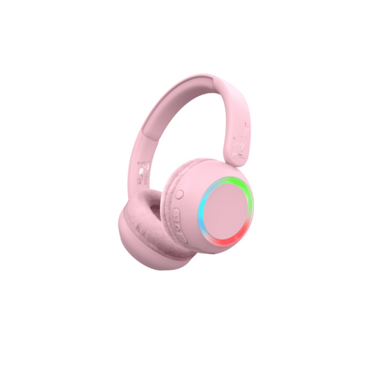 Auriculares con Luz Ambiental Rosa - LALARMAA