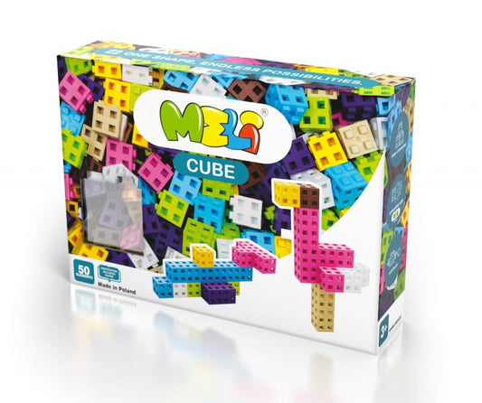 Construcción 50 pcs MELI CUBE Pastel  - MELI