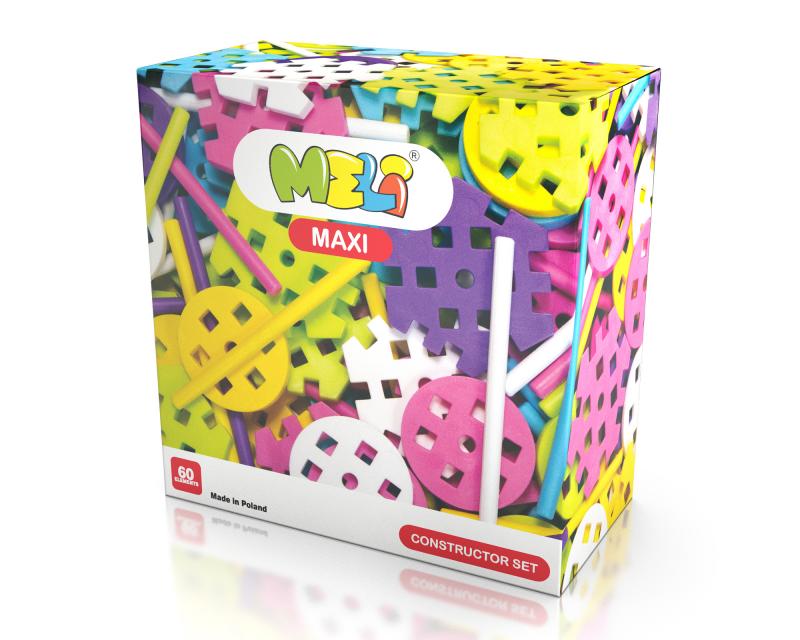 Construcción 60 PCS MAXI Constructor Pastel - MELI