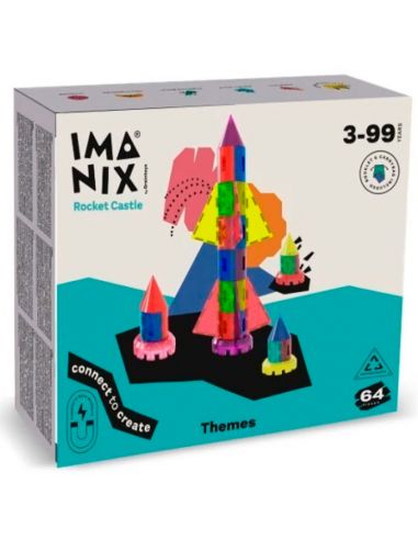 Imanix Rocket Castle 64 Pcs - BRAINTOYS