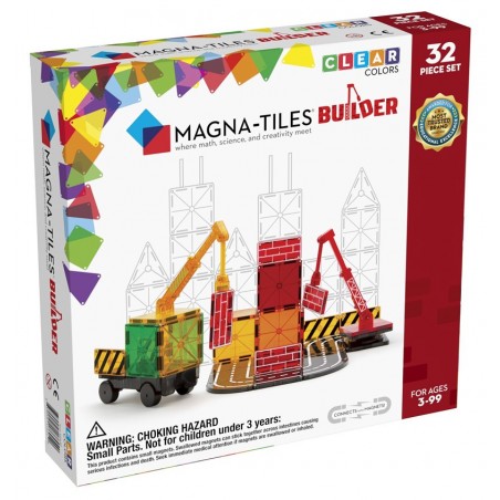 Magnéticos Construcción Obra 32 pcs - MAGNA-TILES