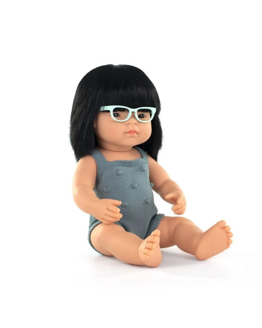 Muñeca Asiática Gafas  - MINILAND