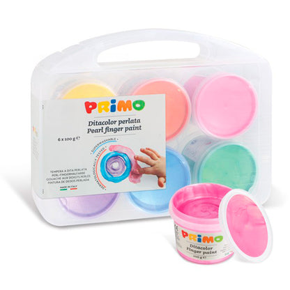 Pintura de Dedos. Pack de 6 colores pastel - PRIMO