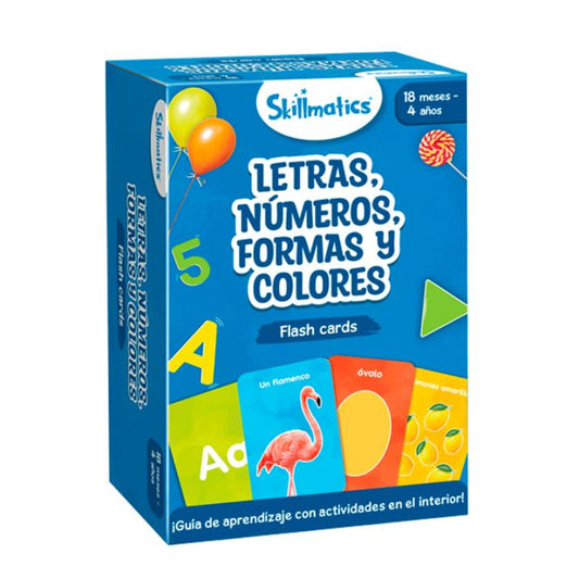 Flash Cards Letras, Números, Formas y Colores - SKILLMATICS