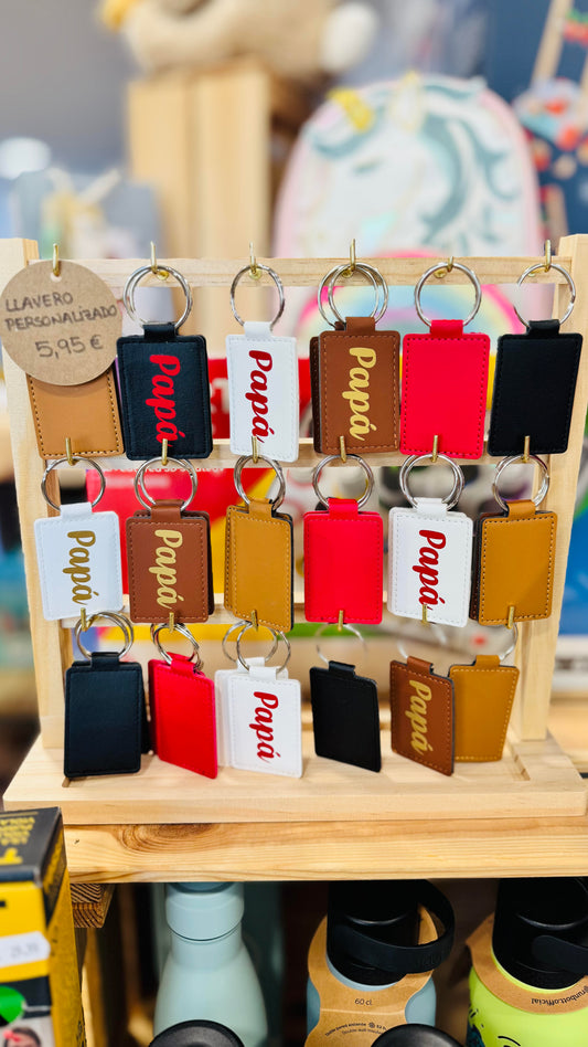 Llavero Cuero Sintético Personalizado